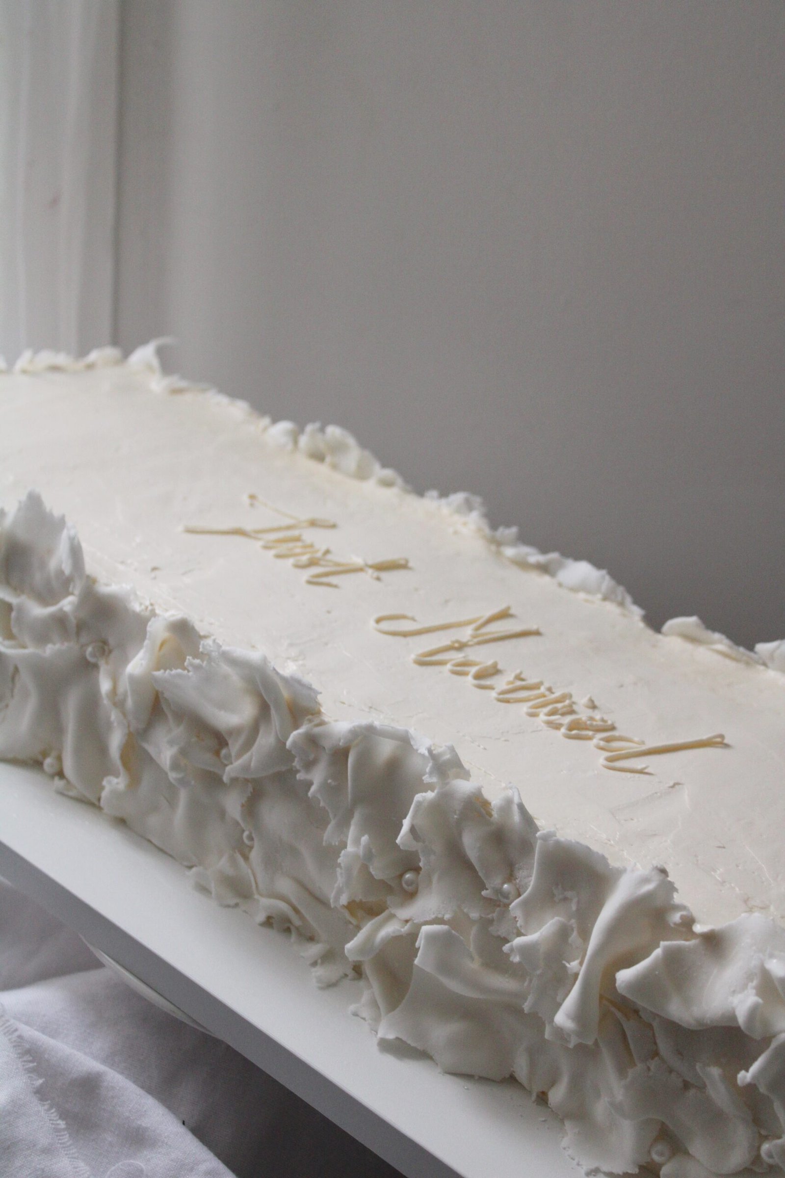 Long Wedding Cake
